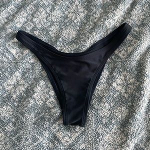 black bathing suit bottoms